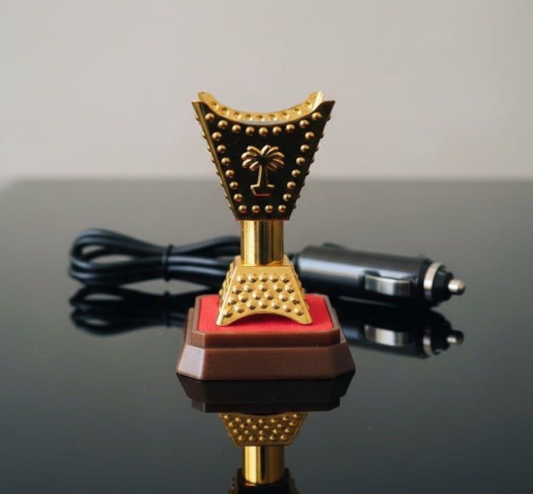 Electric Bakhoor Incense Burner for Car - in use