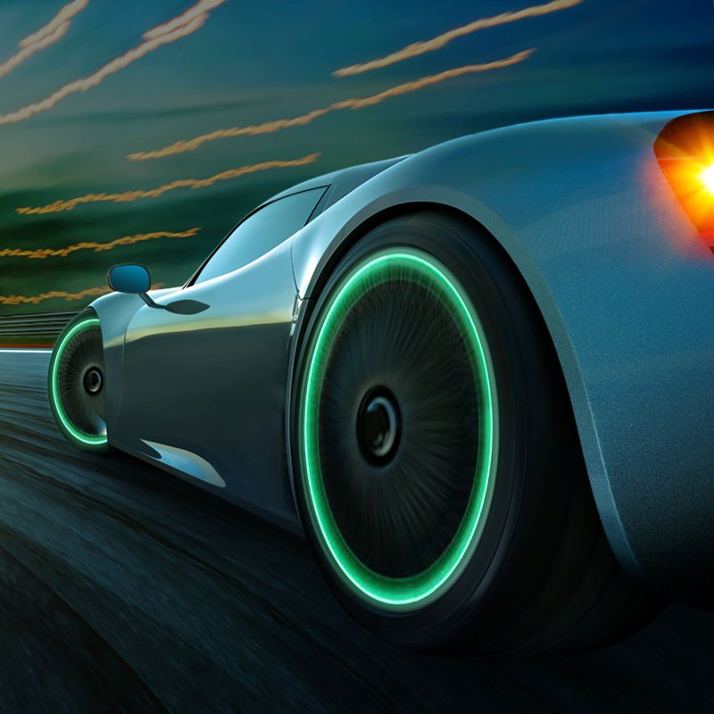 Luminous LED Tire Valve Caps - main