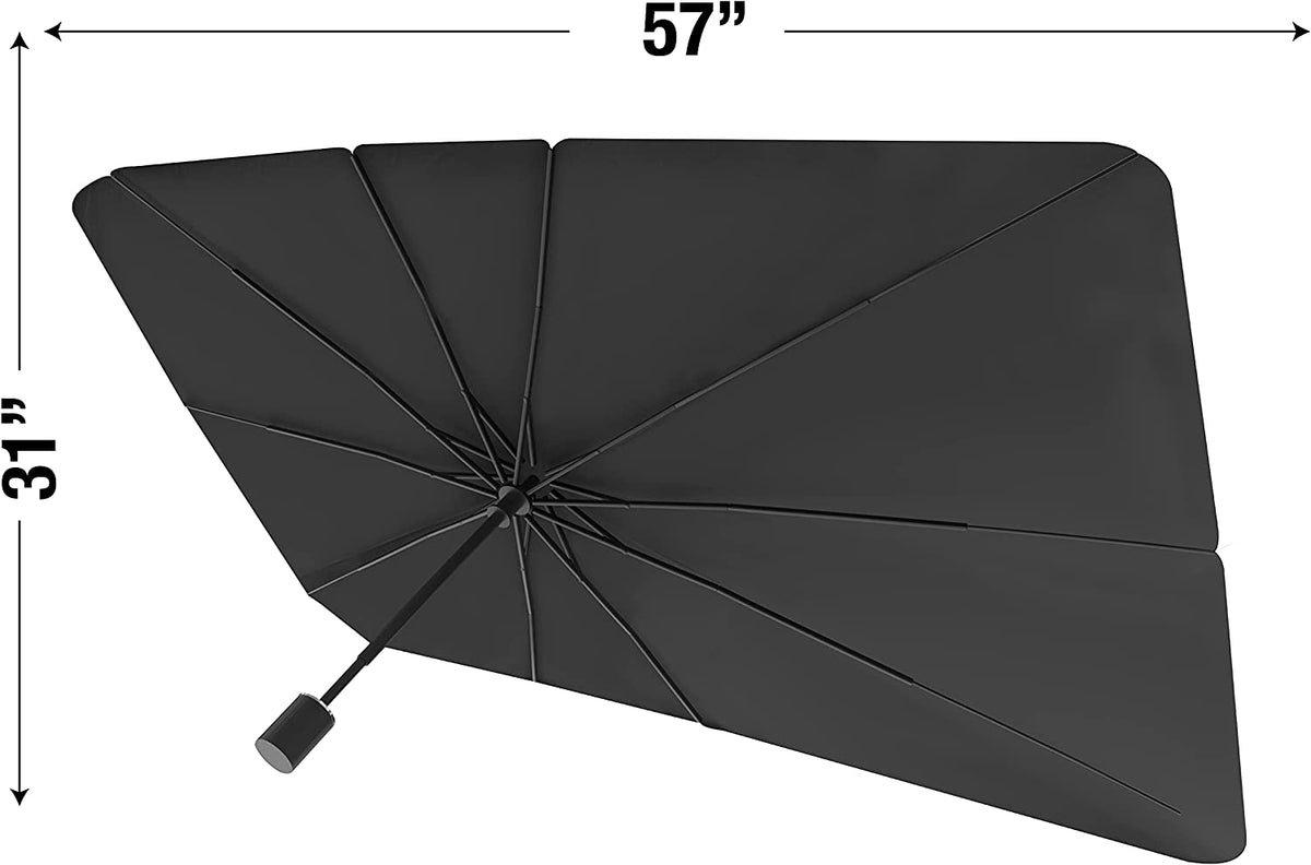 Premium Car Windshield Sun Shade - installed