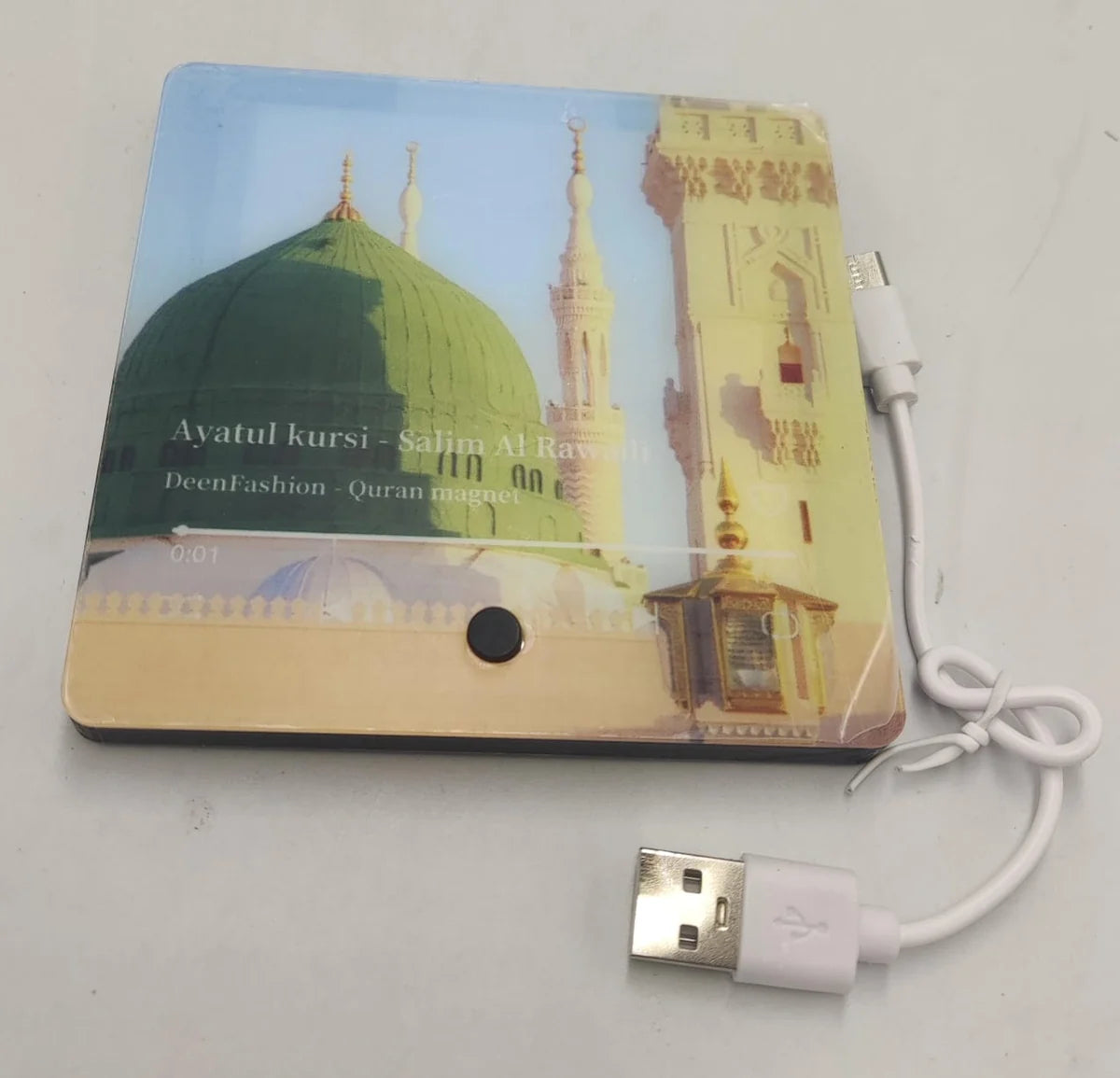 Islamic LED Audio Speaker — Makkah Clock Tower Design