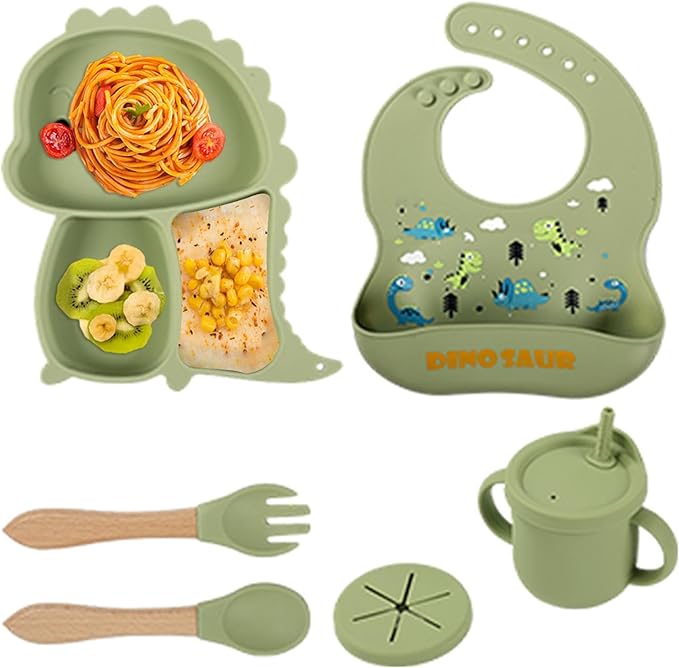 Kidilo Baby Feeding Set (6-Piece Silicone)