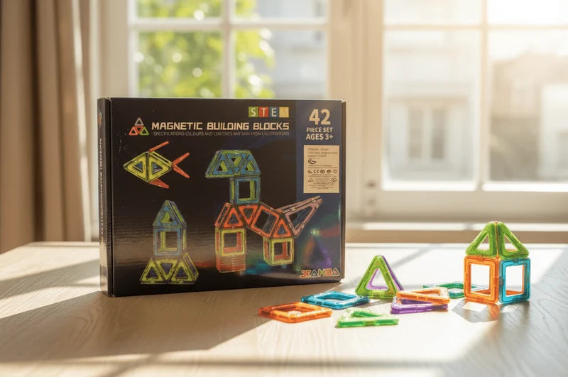 STEM Magnetic Building Blocks Set (42-Piece)